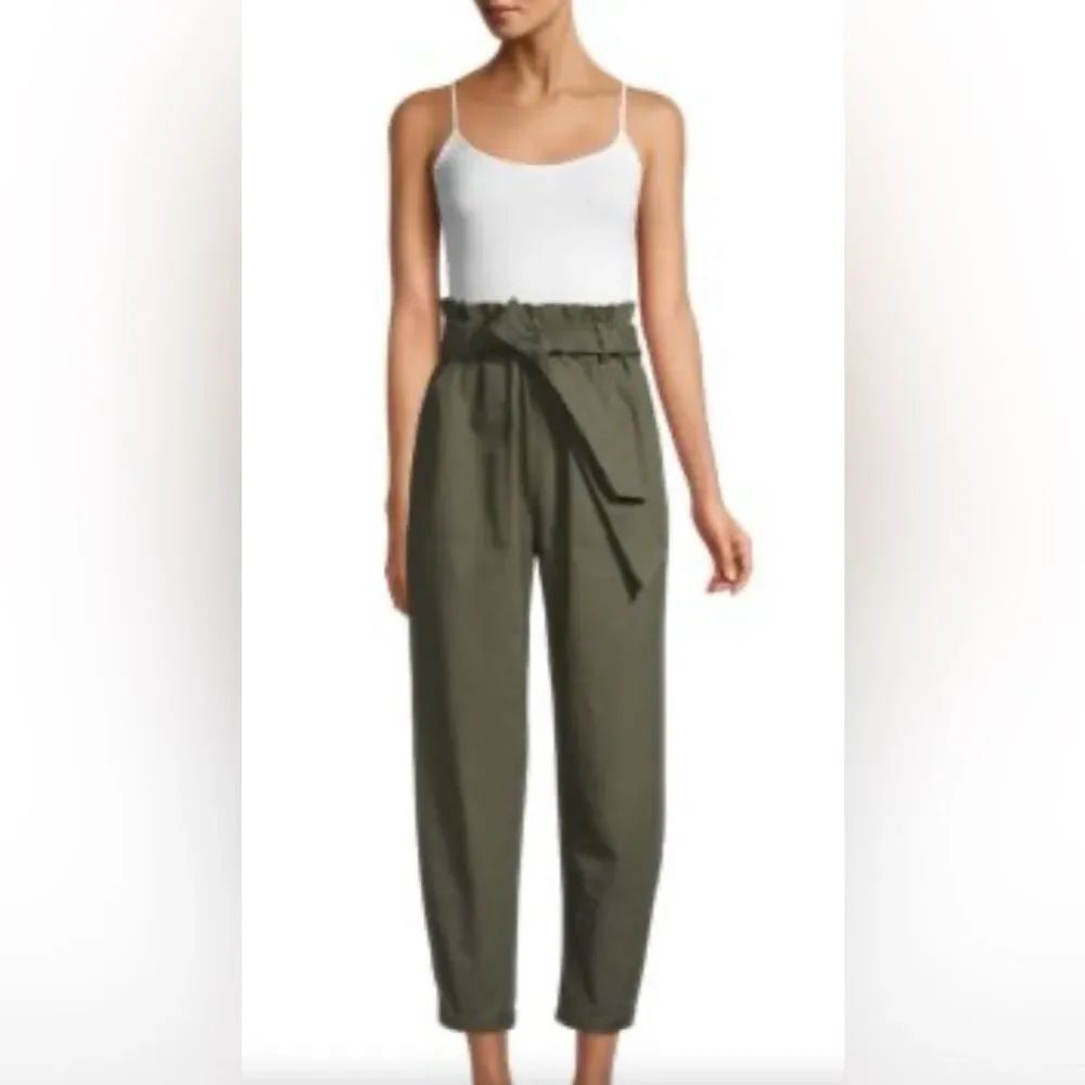 Steve Madden BB DAKOTA Love Your Work Cotton Paperbag Pants size M
